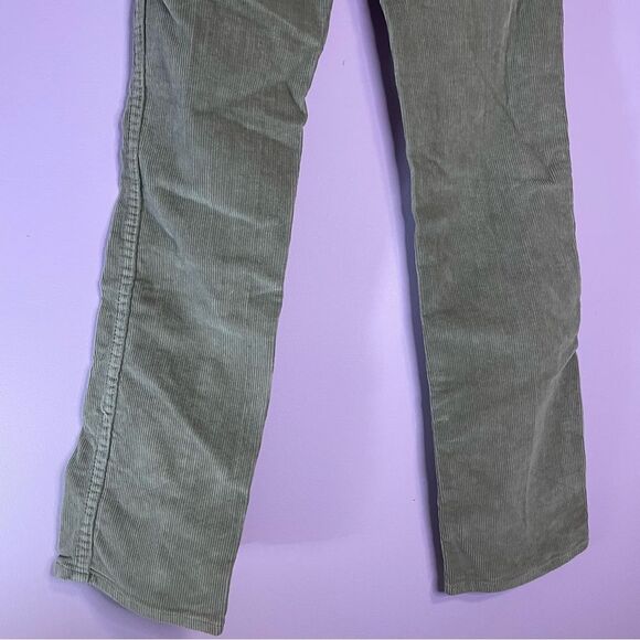 Volcom Chino Pants Sage Green Ribbed Corduroy Straight Leg Womens Size 24 - Picture 8 of 8